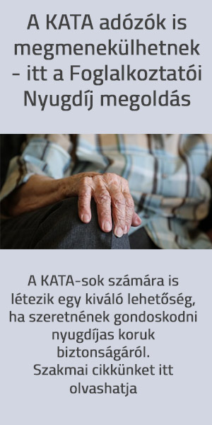 A KATA adózók is megmenekülhetnek - itt a Foglalkoztatói Nyugdíj megoldás 