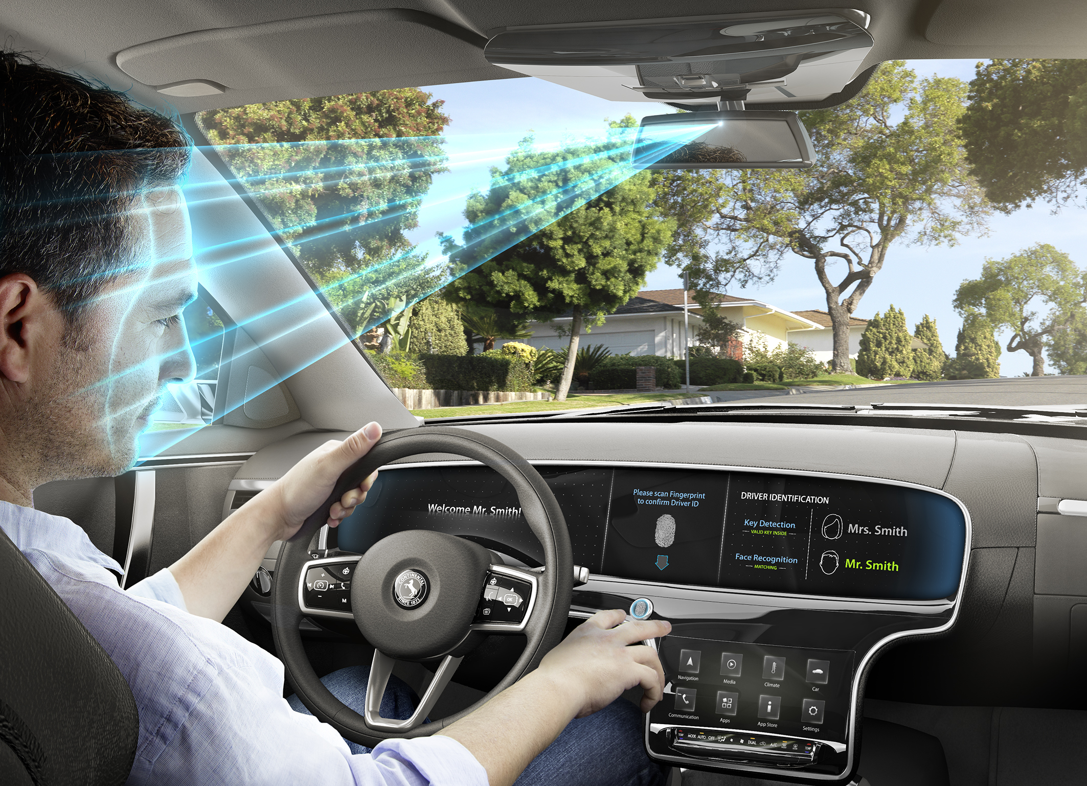 CES-2017: Biometrika az autóban, felhő a fejegységben és okos, intelligens autóüveg