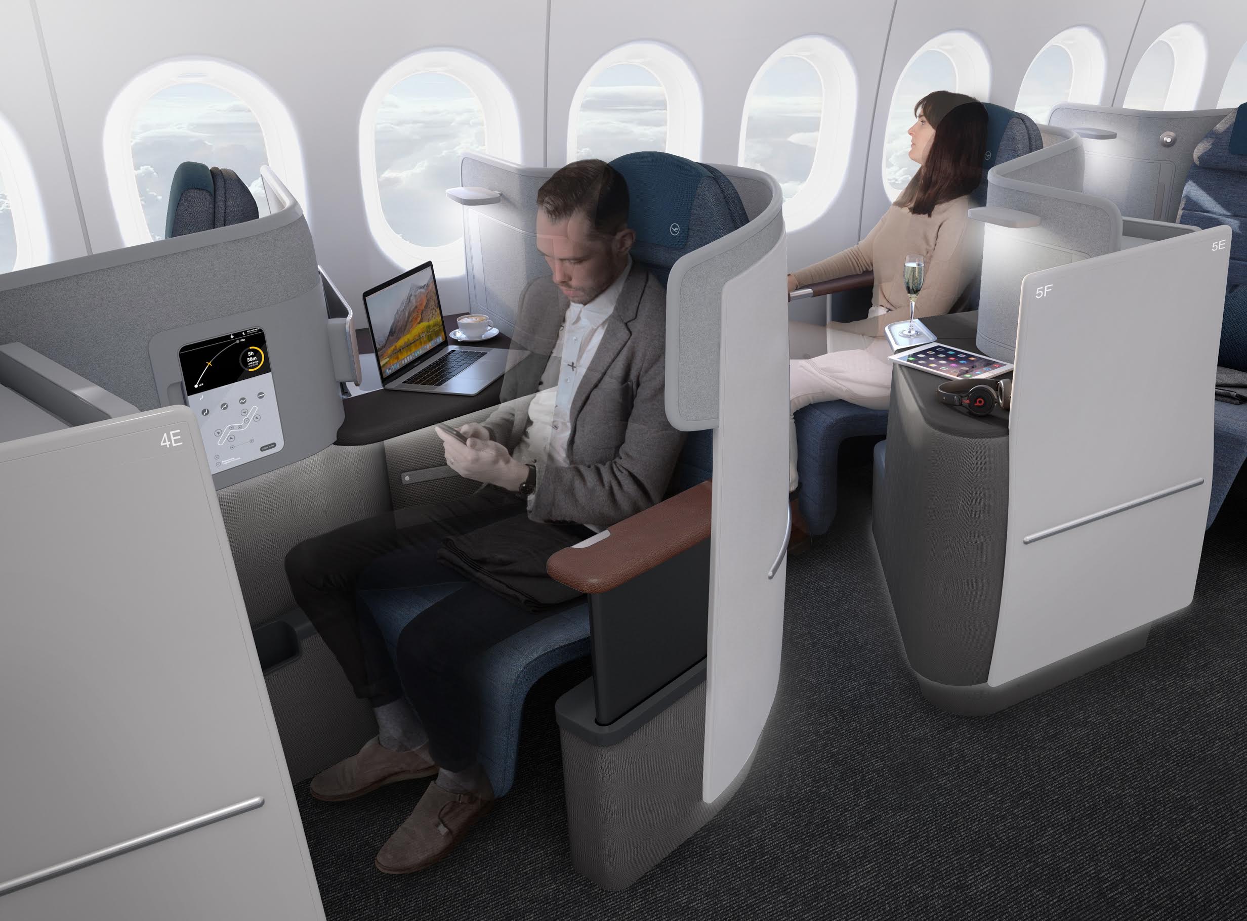 A Lufthansa bepillantást nyújt az új Business Class titkaiba
