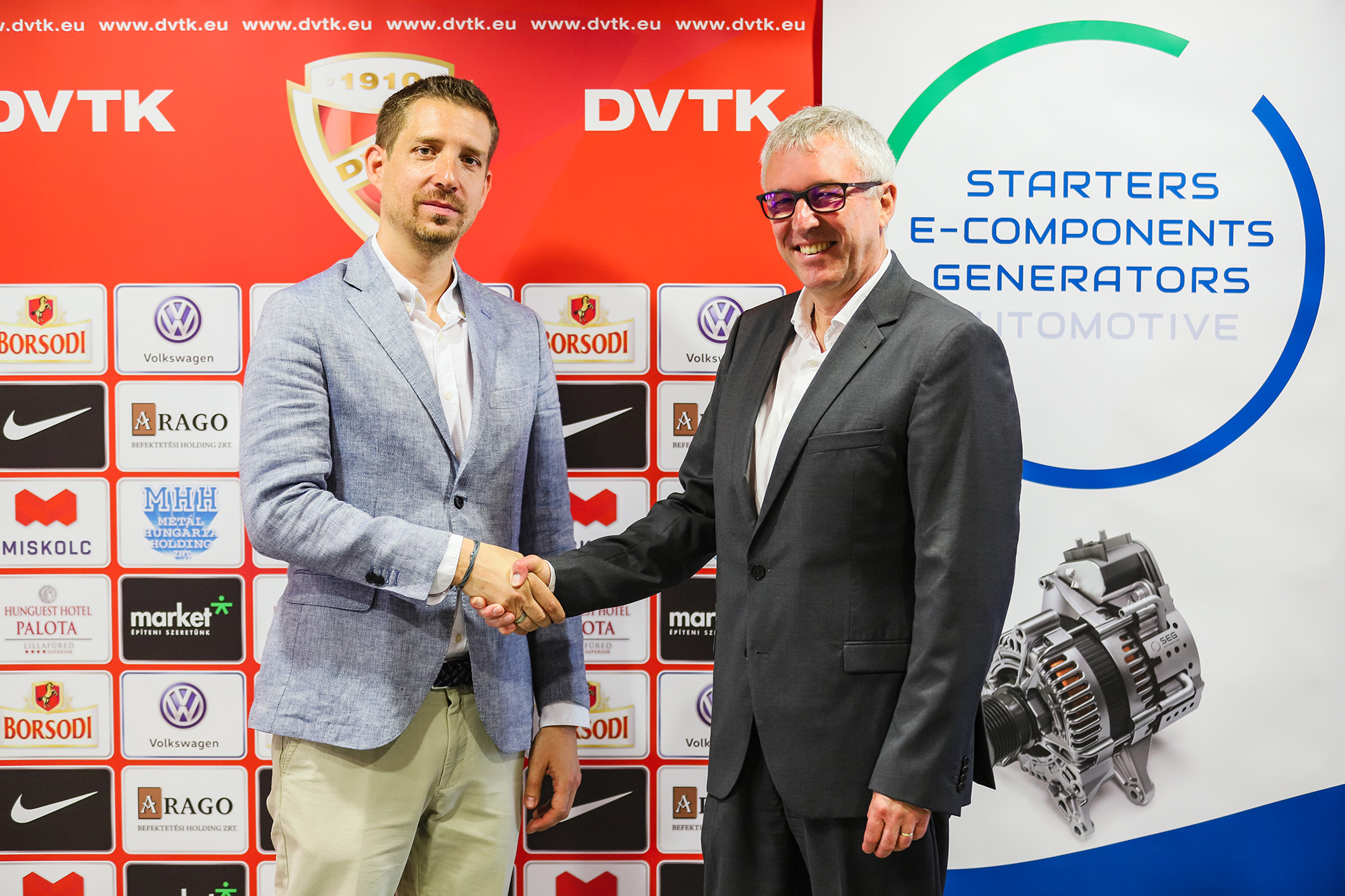 A Diósgyőri VTK szponzorainak köre újabb jelentős taggal bővül a Starters E-Components Generators Automotive Hungary Kft. jóvoltából