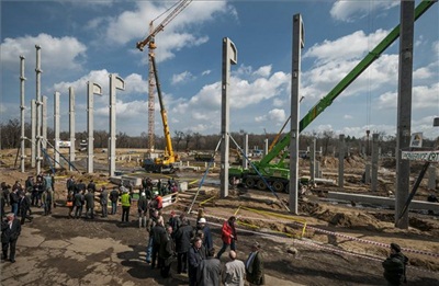 Letették az új Nagyerdei Stadion alapkövét Debrecenben