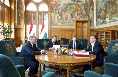 Az ellátásbiztonságról tárgyalt Orbán Viktor az Eni és a Mol-csoport vezetőivel