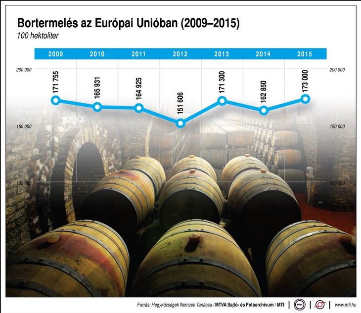 Bortermelés az Európai Unióban - Ábra