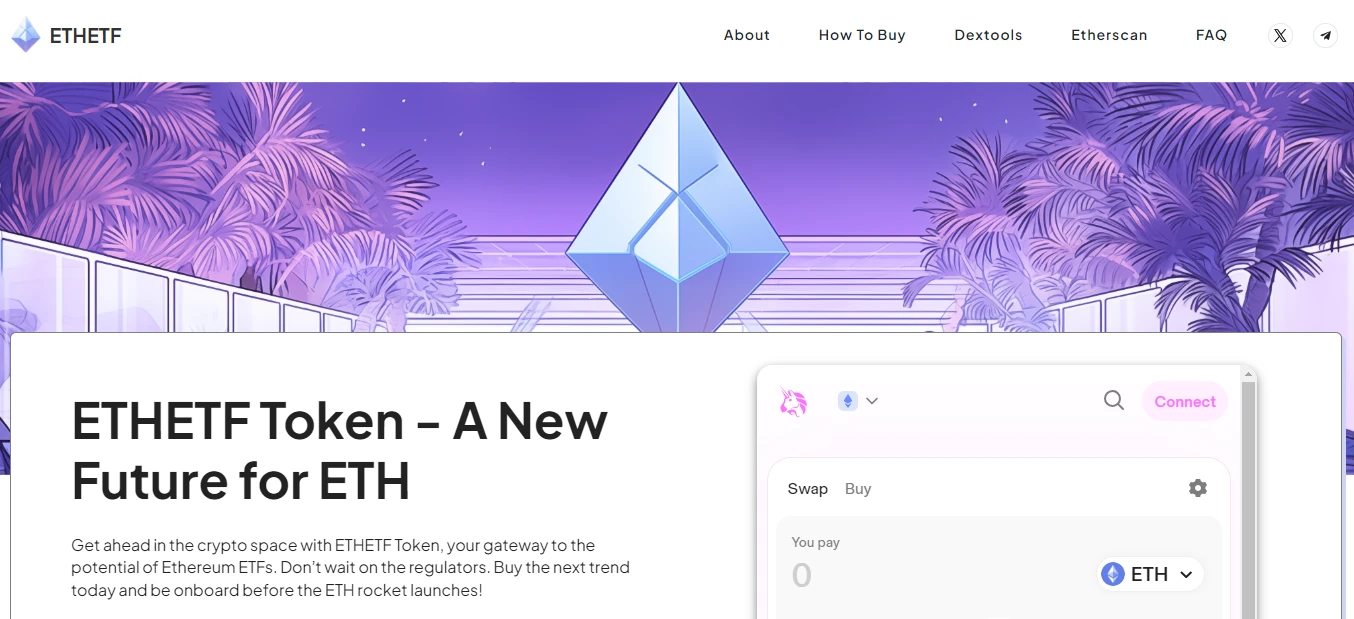 Érkezhet a spot Ethereum ETF - Az ETHETF token ára pedig máris az egekben!