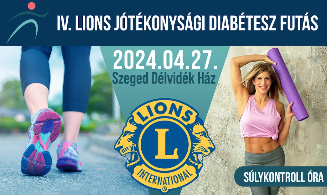 lions jótékonysági futás 2024 április Szeged