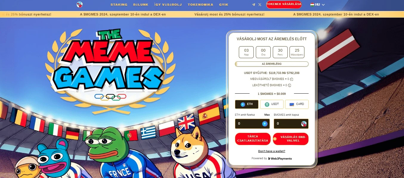 A The Meme Games előértékesítése percek alatt 100 000 dollárt gyűjtött - A 2024-es párizsi olimpia hivatalos mém érméjévé válhat?