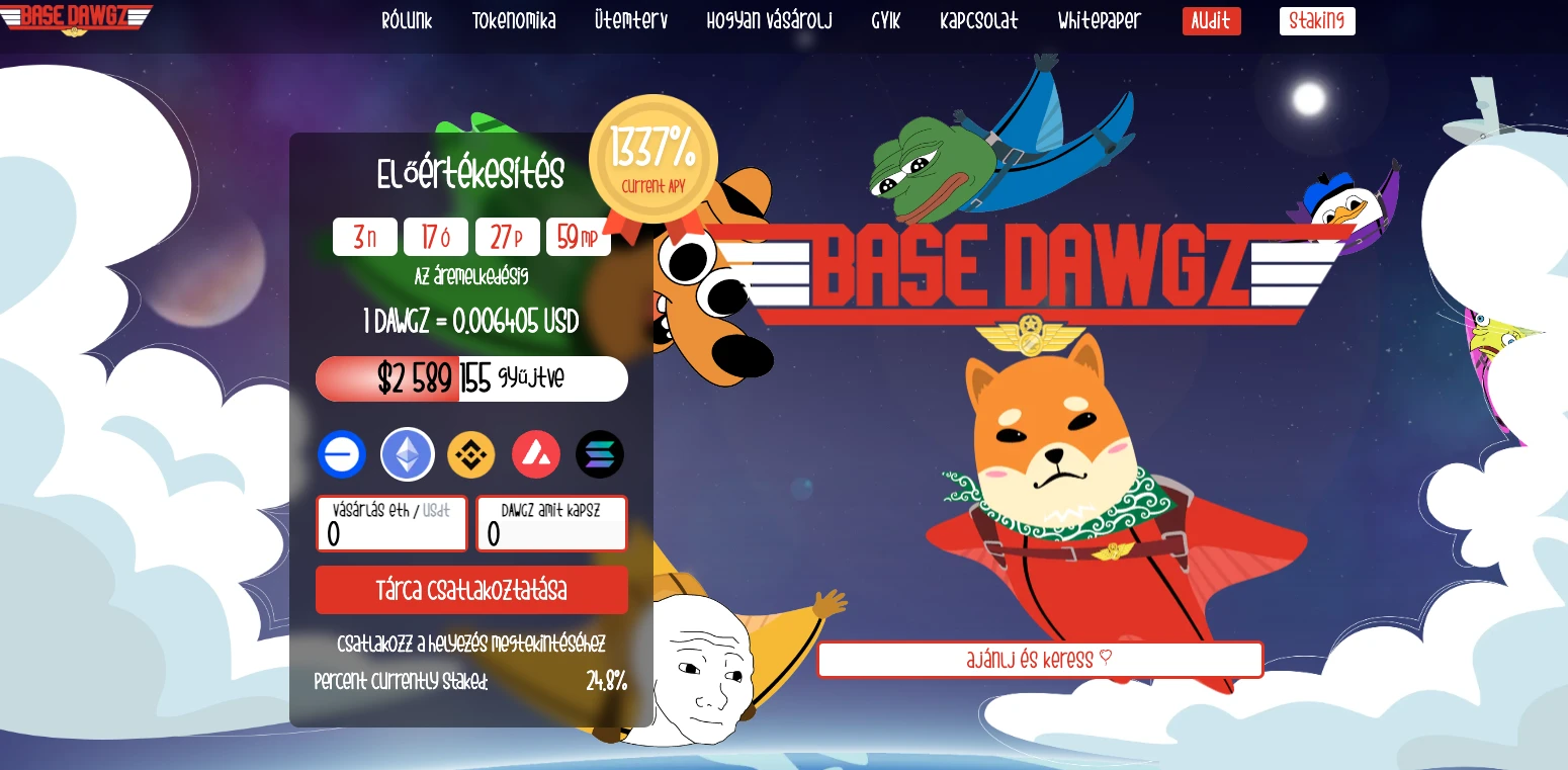 Base Dawgz kripto ICO