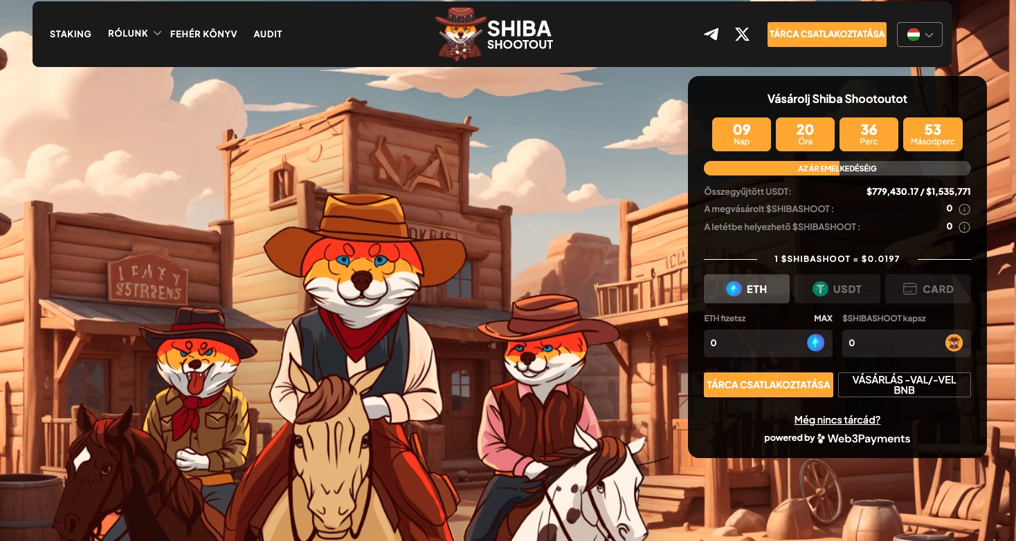 Shiba Shootout kripto ICO