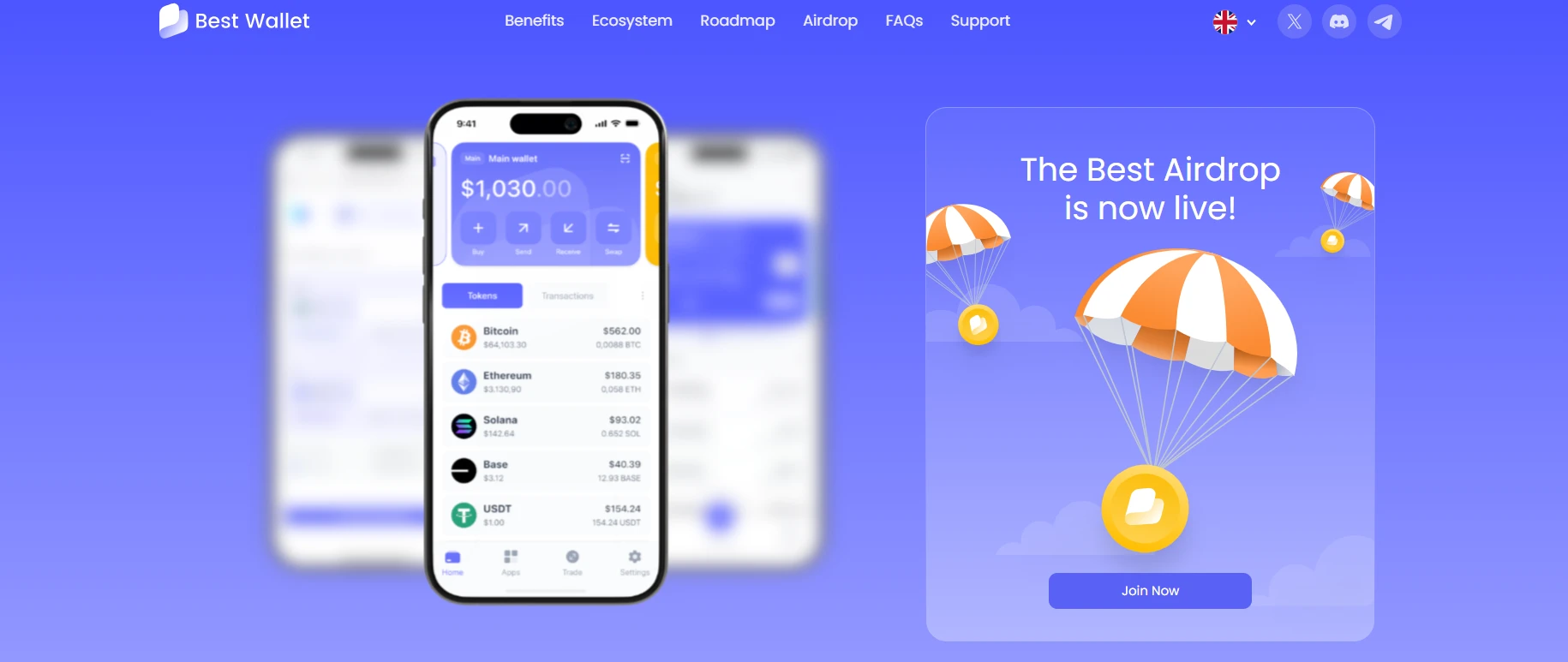 A Web3 tárca Best Wallet élesíti az airdropot, egyszerű módot kínál a $BEST token szerzésre