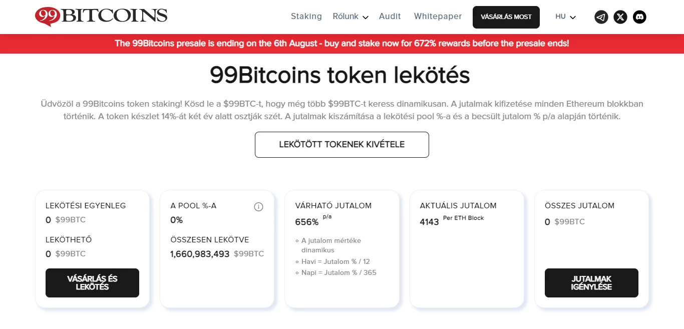 99 bitcoins előértékesítés