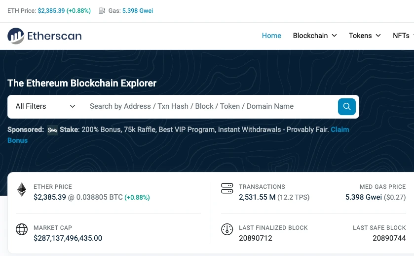 Etherscan használata a gyakorlatban, ERC20 hálózat átutalások és tranzakciók elenőrzése