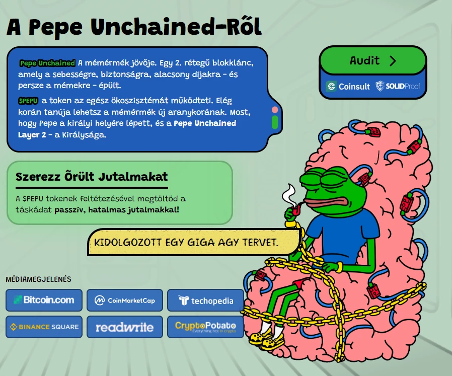 Pepe Unchained kriptodeviza vásárlás kezdőknek is