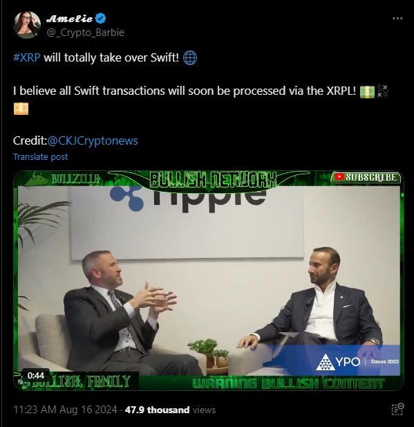 Ripple XRP tranzakciók