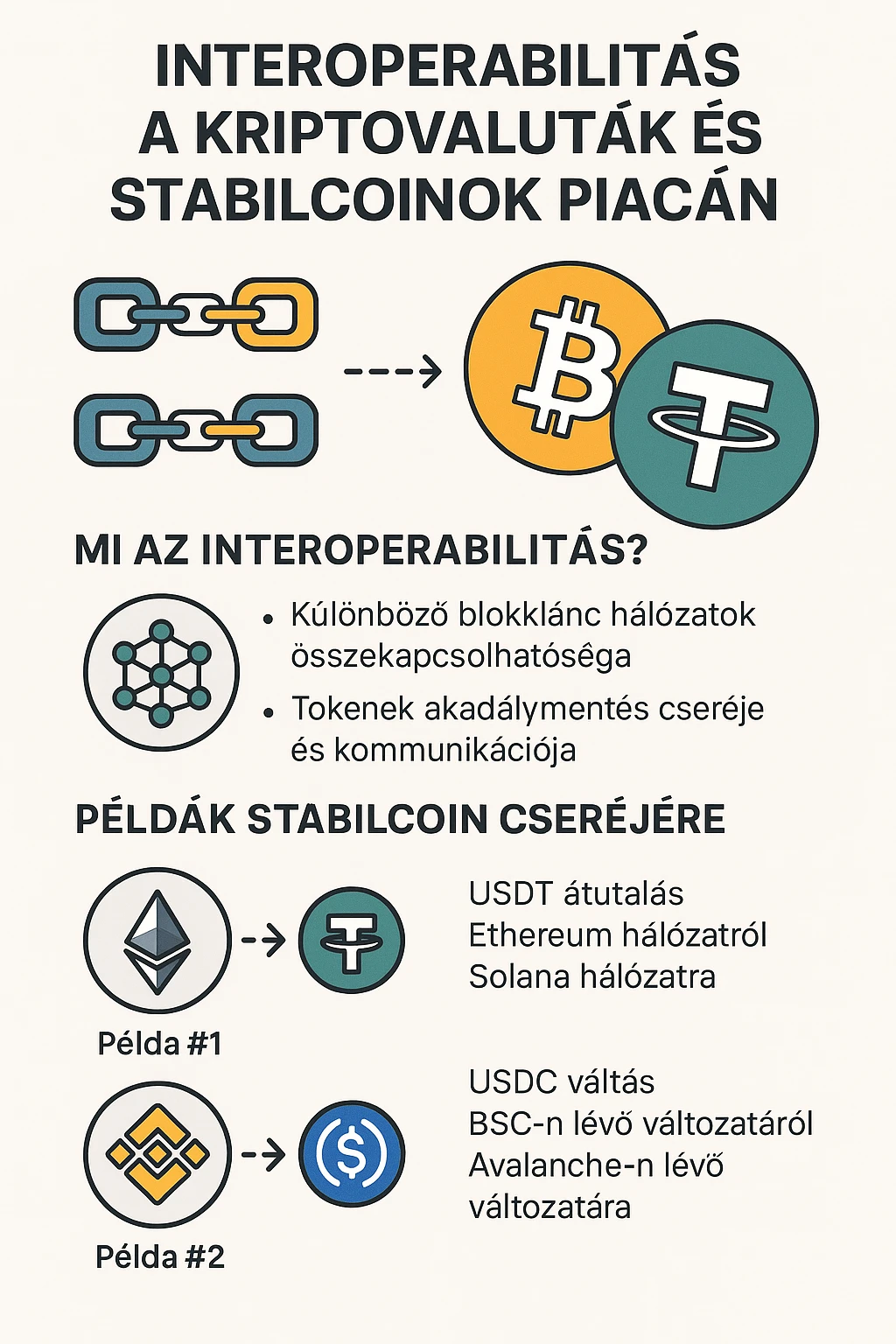 interoperabilitás fogalma és jelentése a kriptopiacon és a stabilcoinok piacán