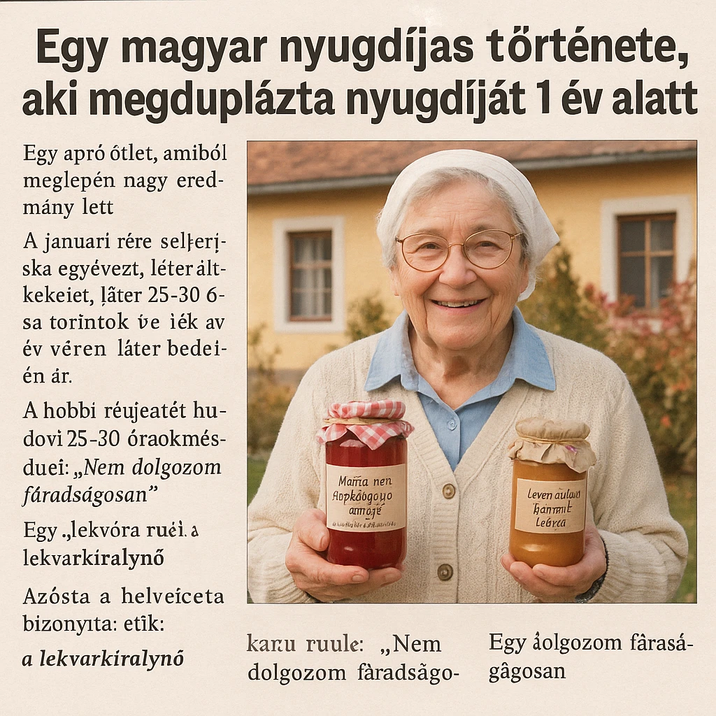 Egy magyar nyugdíjas története, aki megduplázta nyugdíját 1 év alatt