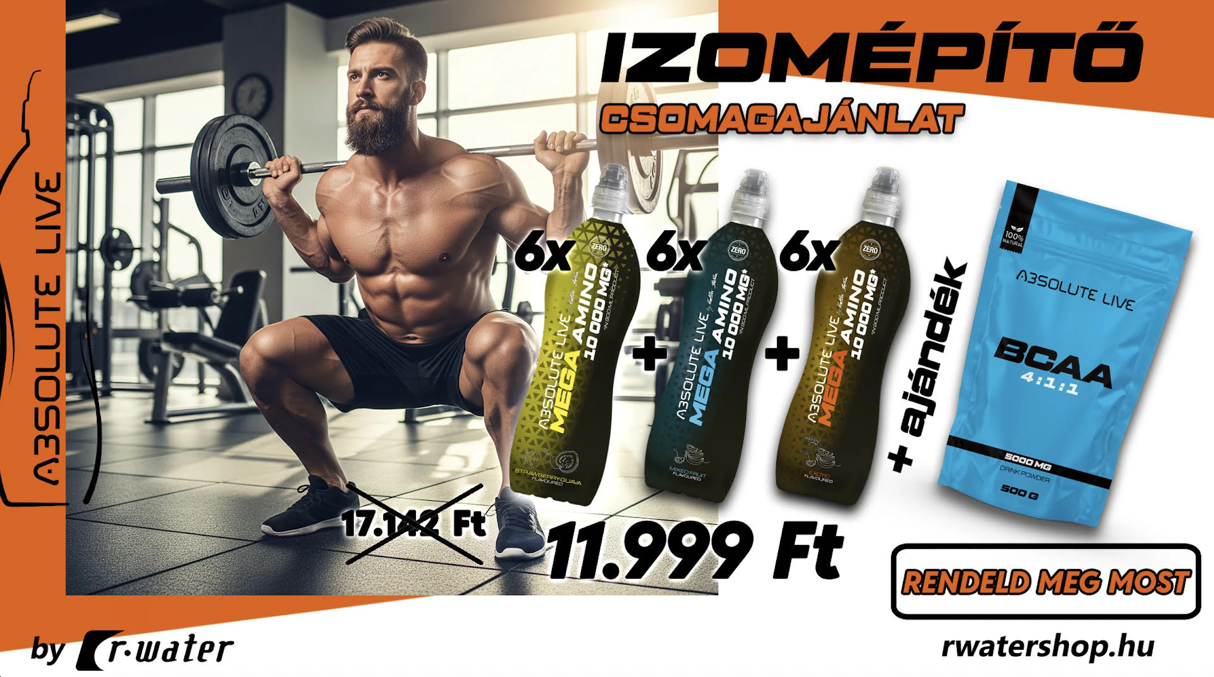 Rendelj BCAA-t az Absolute Live-tól és spórolj!