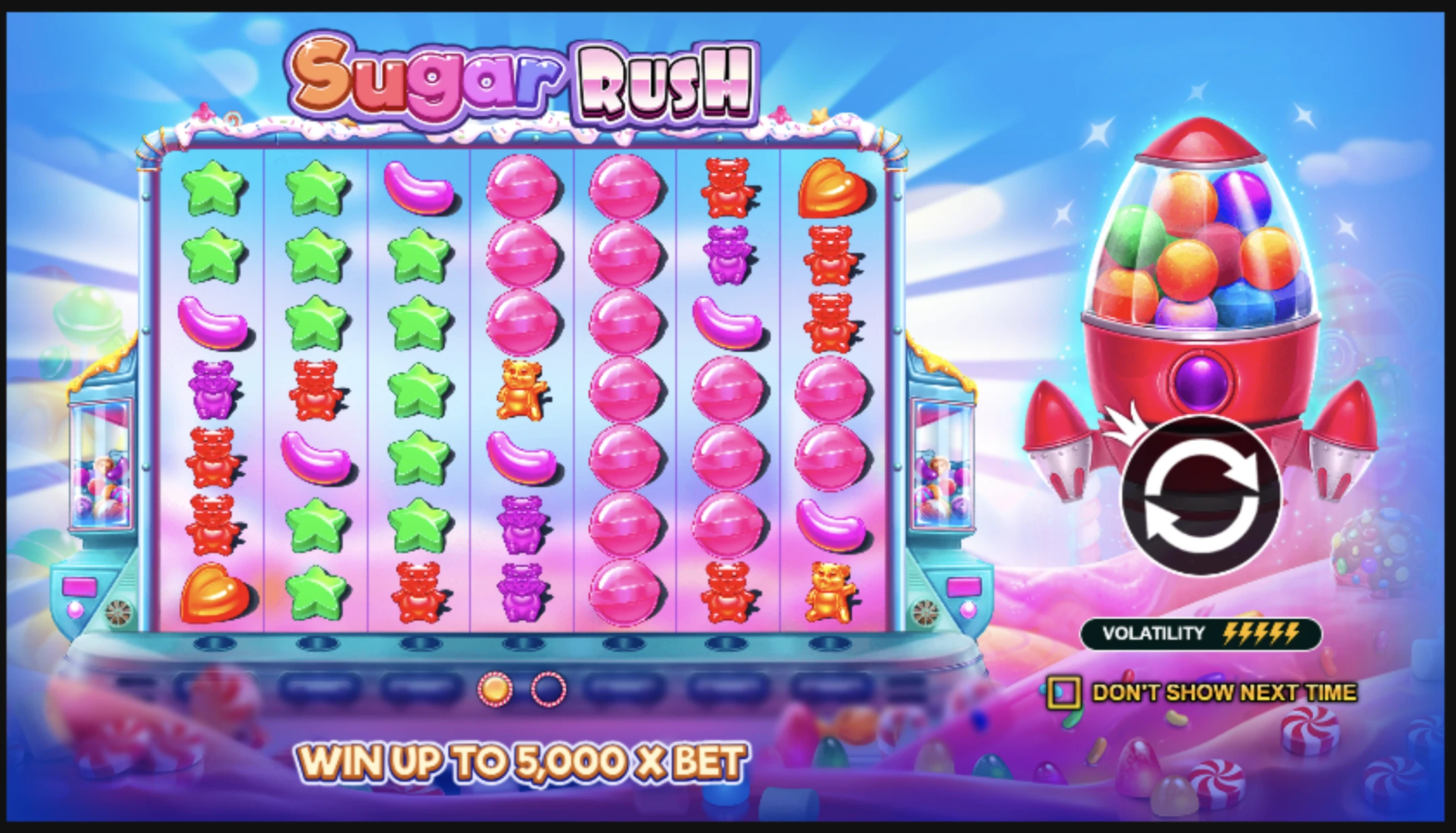Sugar Rush 1000 nyerőgép bemutató: Egy színes utazás az édes nyeremények világába