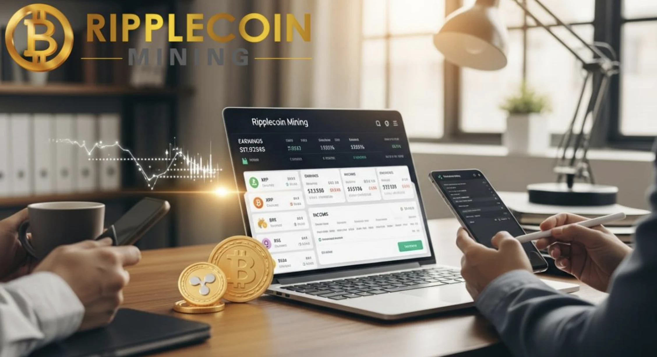 Kriptobefektetők választása: A Ripplecoin bányászalkalmazás naponta 13 000 dollár passzív jövedelmet termel