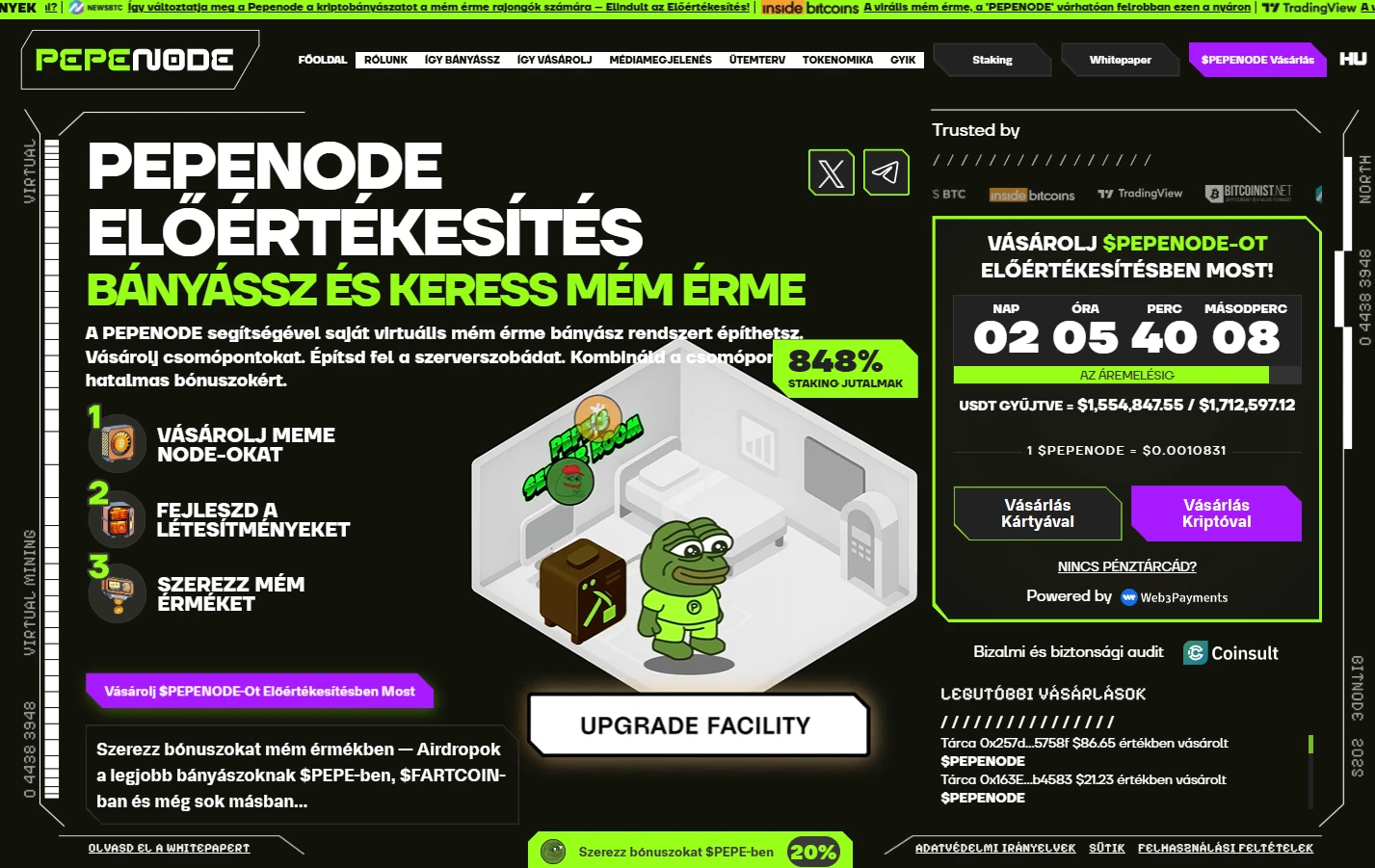 kriptovaluta előértékesítés