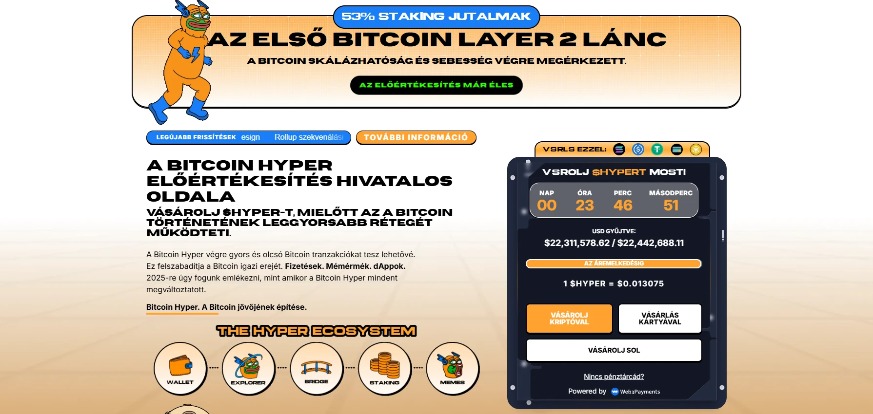 Bitcoin Hypek kriptovaluta előértékesítés