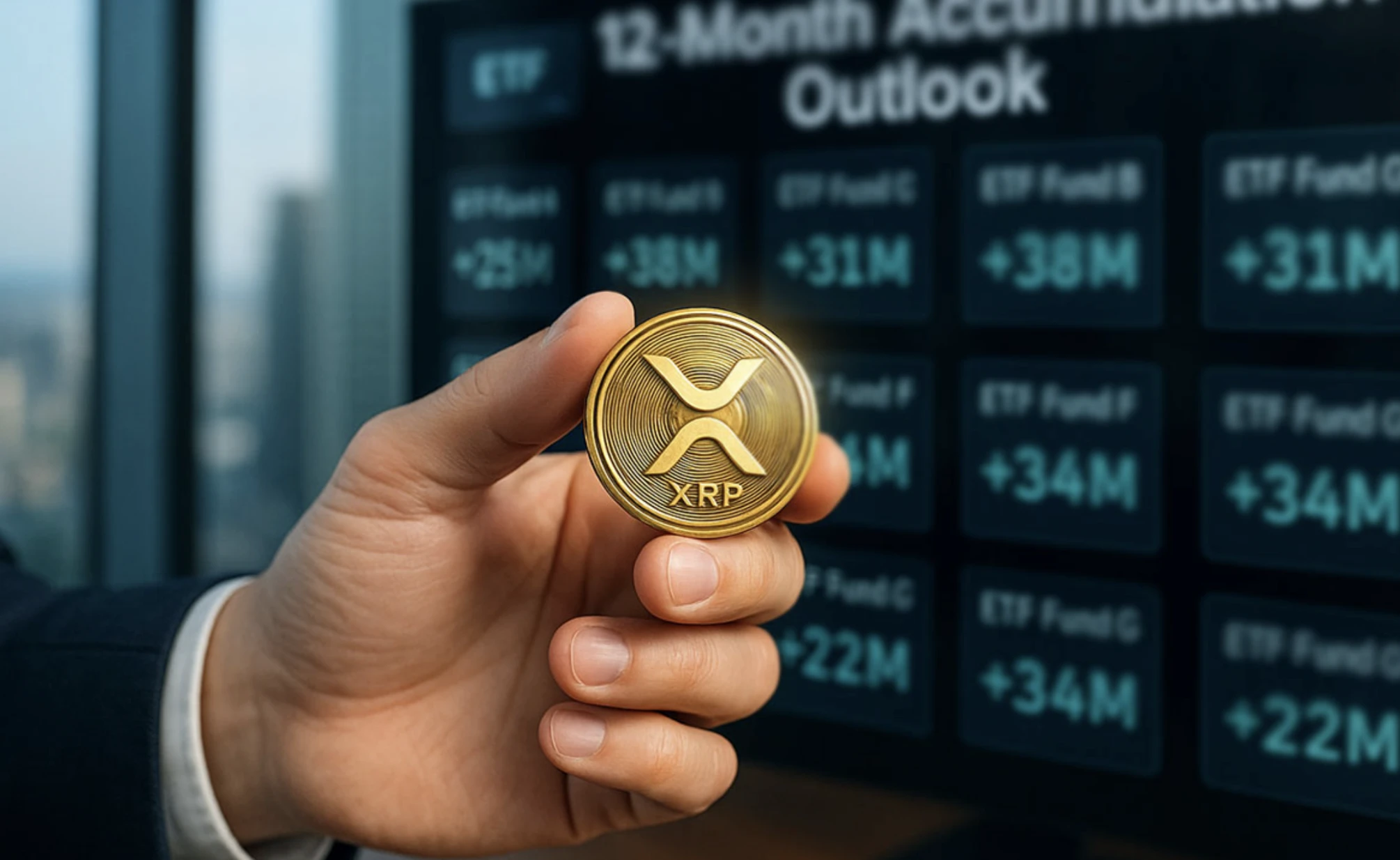 Hány darab XRP tokent vásárolhat meg hét ETF egy év alatt?