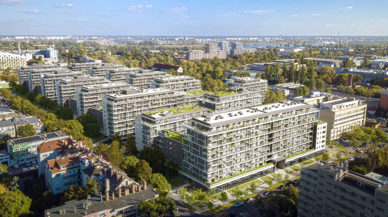 Megújul Kelenföld egykori iparterülete és modern, energiatakarékos városrész épül a helyén okoslakásokkal, esőkertekkel és öt futballpályányi zöld parkkal