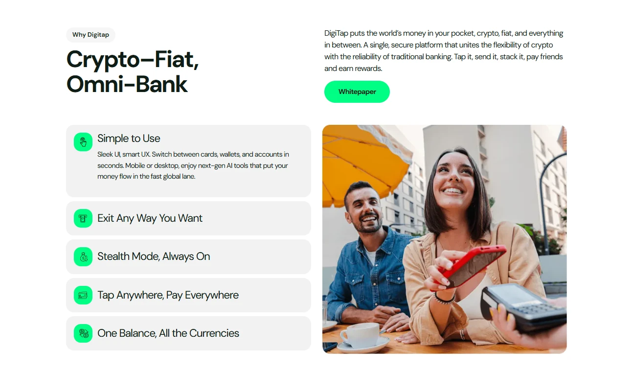 Digitap kriptovaluta értékesítés