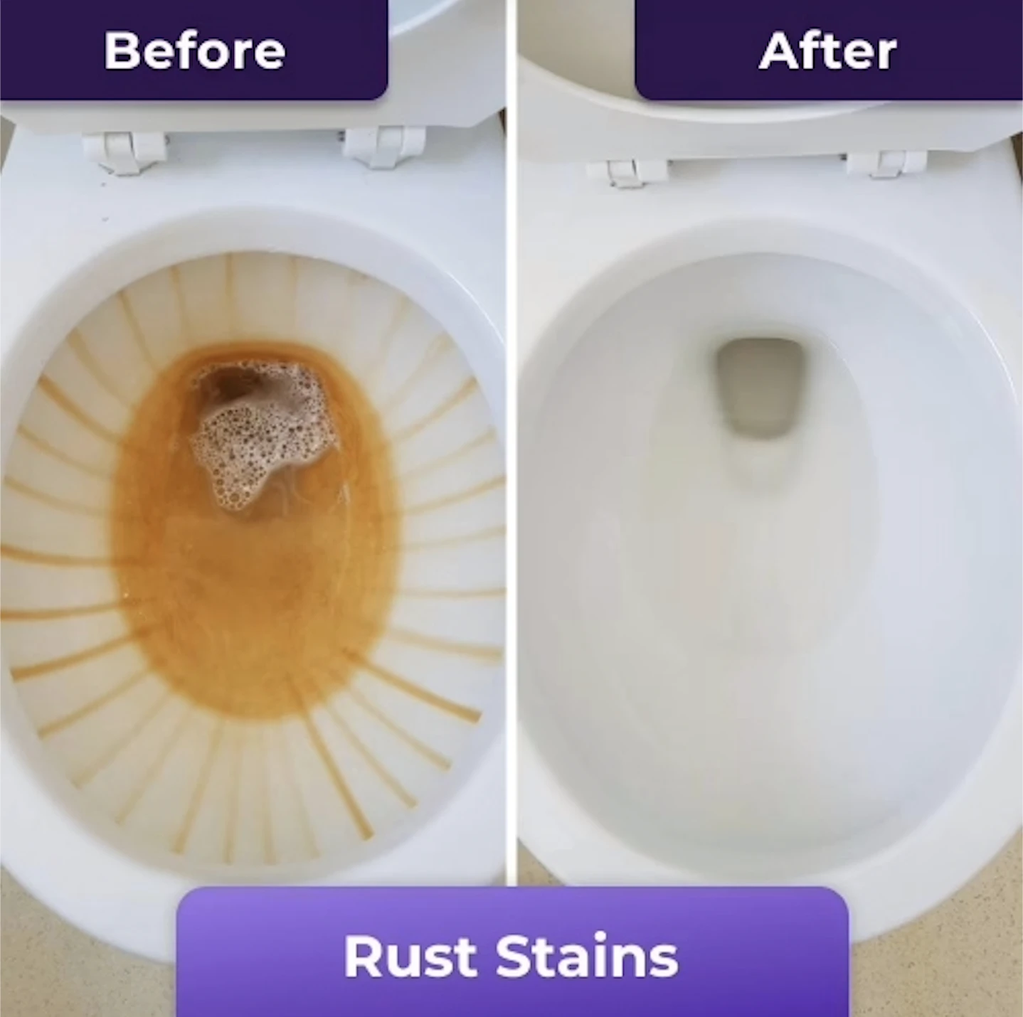 Így tűnik el a makacs barna folt a WC-ből – vegyszer nélkül, percek alatt