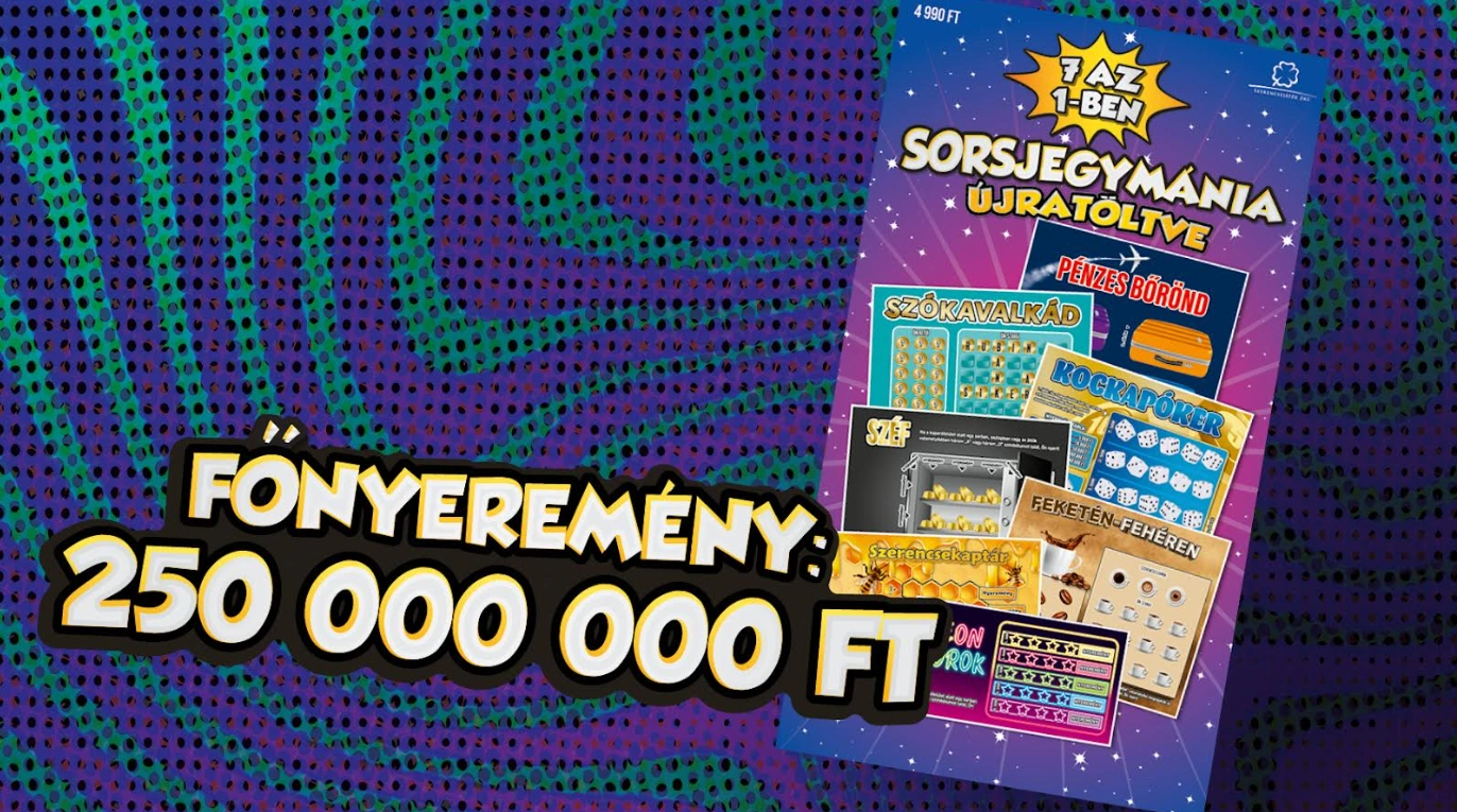6 milliárd feletti össznyereménnyel itt a Sorsjegymánia Újratöltve!