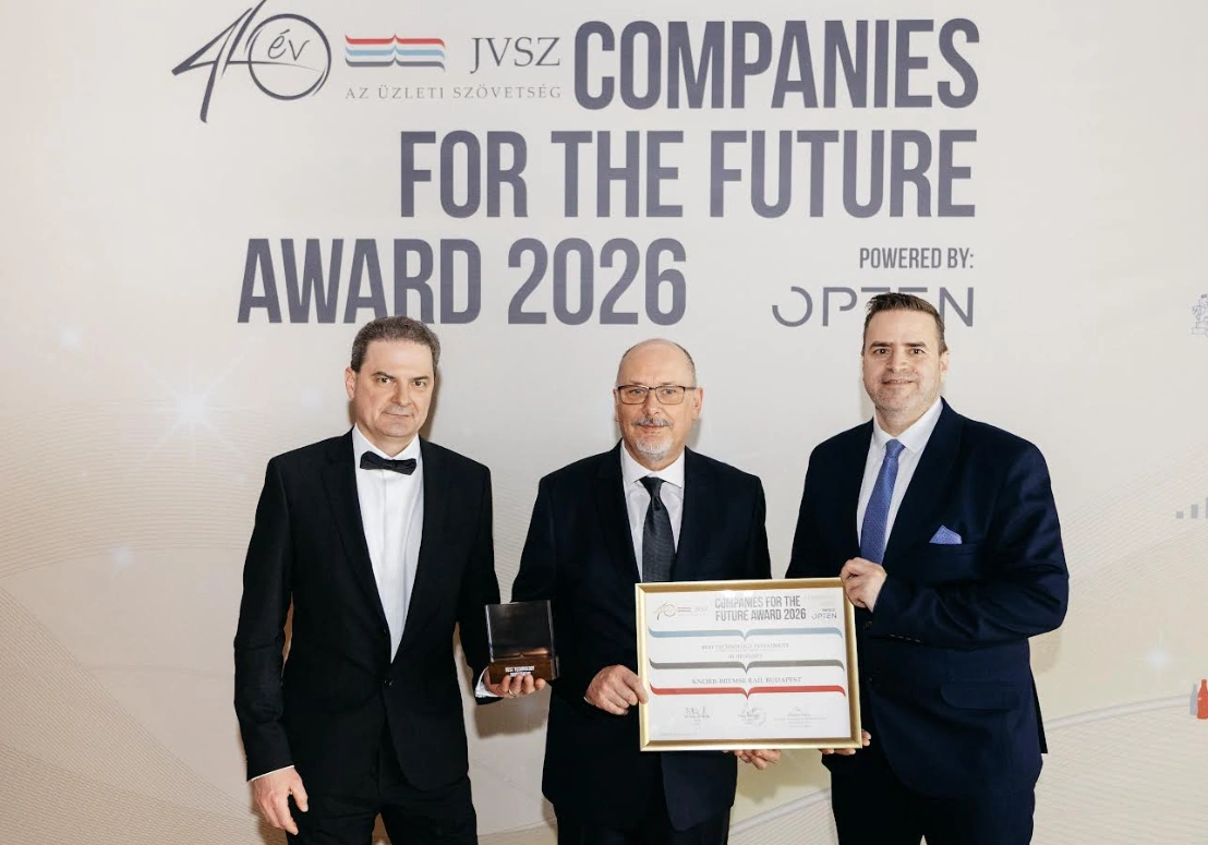 Technológiai innovációiért kapott rangos elismerést a Knorr-Bremse Budapest