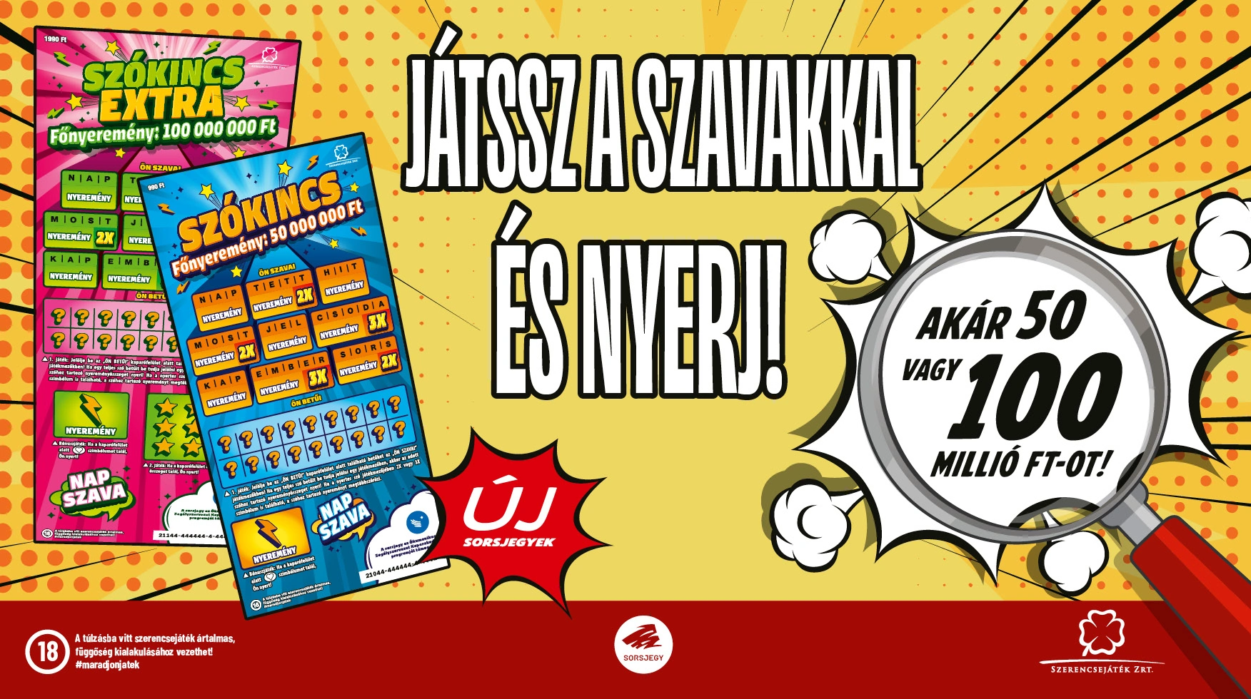 Hátrányos helyzetű fiatalokat segít az új Szókincs sorsjegypár