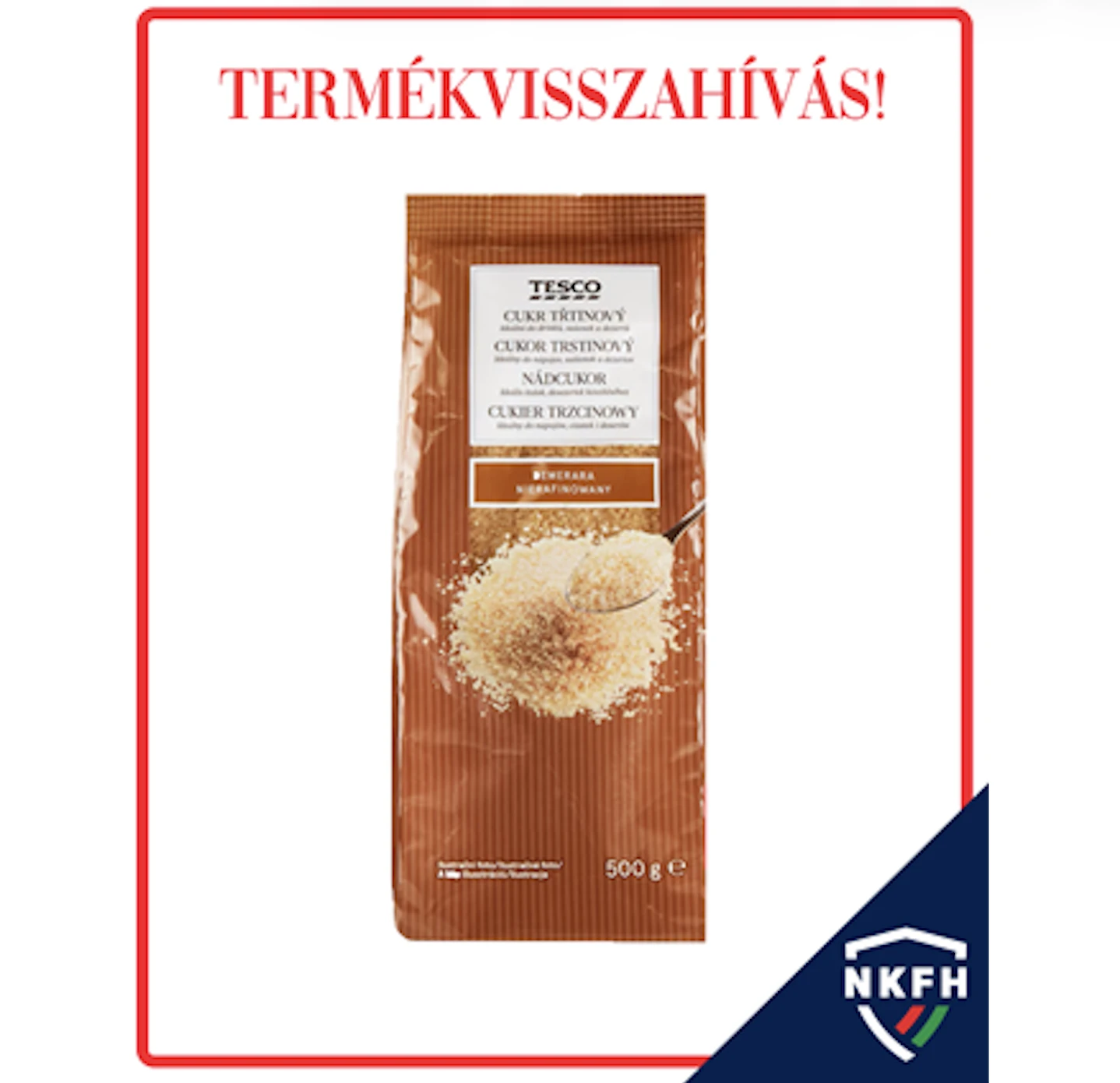 Ha TESCO nádcukrot vettél, akkor vidd vissza a boltba azonnal - baj van vele