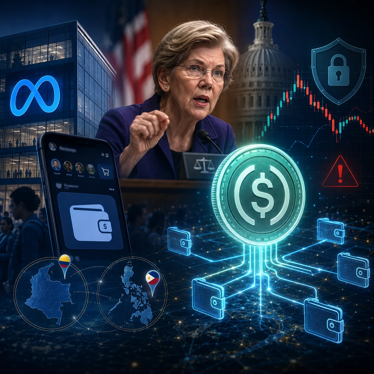 A Meta kísérletére újabb kriptovaluta-botrány készül a USDC-stabilcoin miatt?