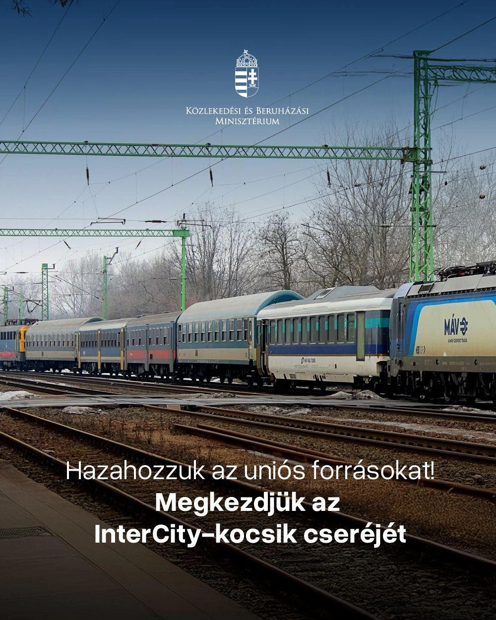 Az EU-s forrásokból Magyarország legalább 35 új InterCity-motorvonatot tud beszerezni