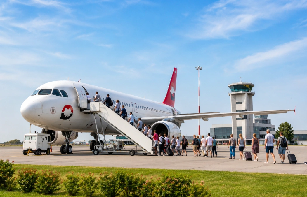 Újraindul a nemzetközi charterforgalom Hévízről: az ITAKA elindította az első antalyai járatot a Hévíz–Balaton Airportról
