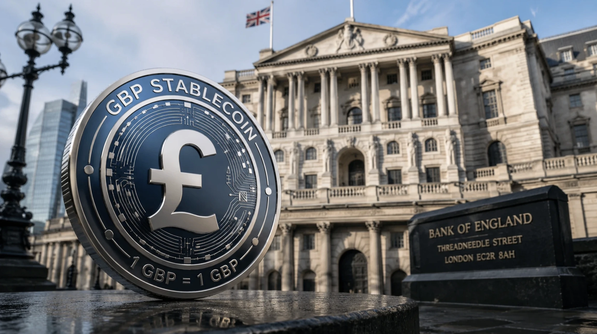Eltörli a stabilcoin-birtoklási korlátot a Bank of England