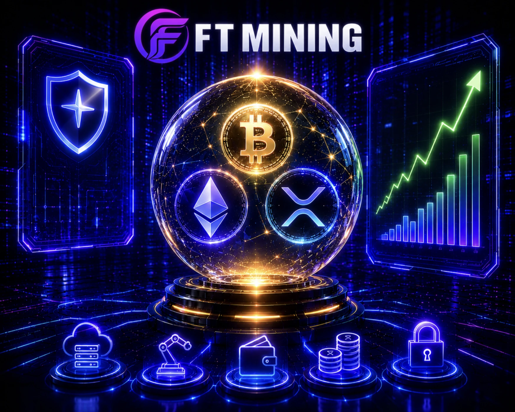 Magyarország kriptovaluta-szabályozása egyre szabványosabb, és a BTC, ETH és XRP hosszú távú tulajdonosai passzív jövedelemre tesznek szert az FTMINING felhőbányászat révén