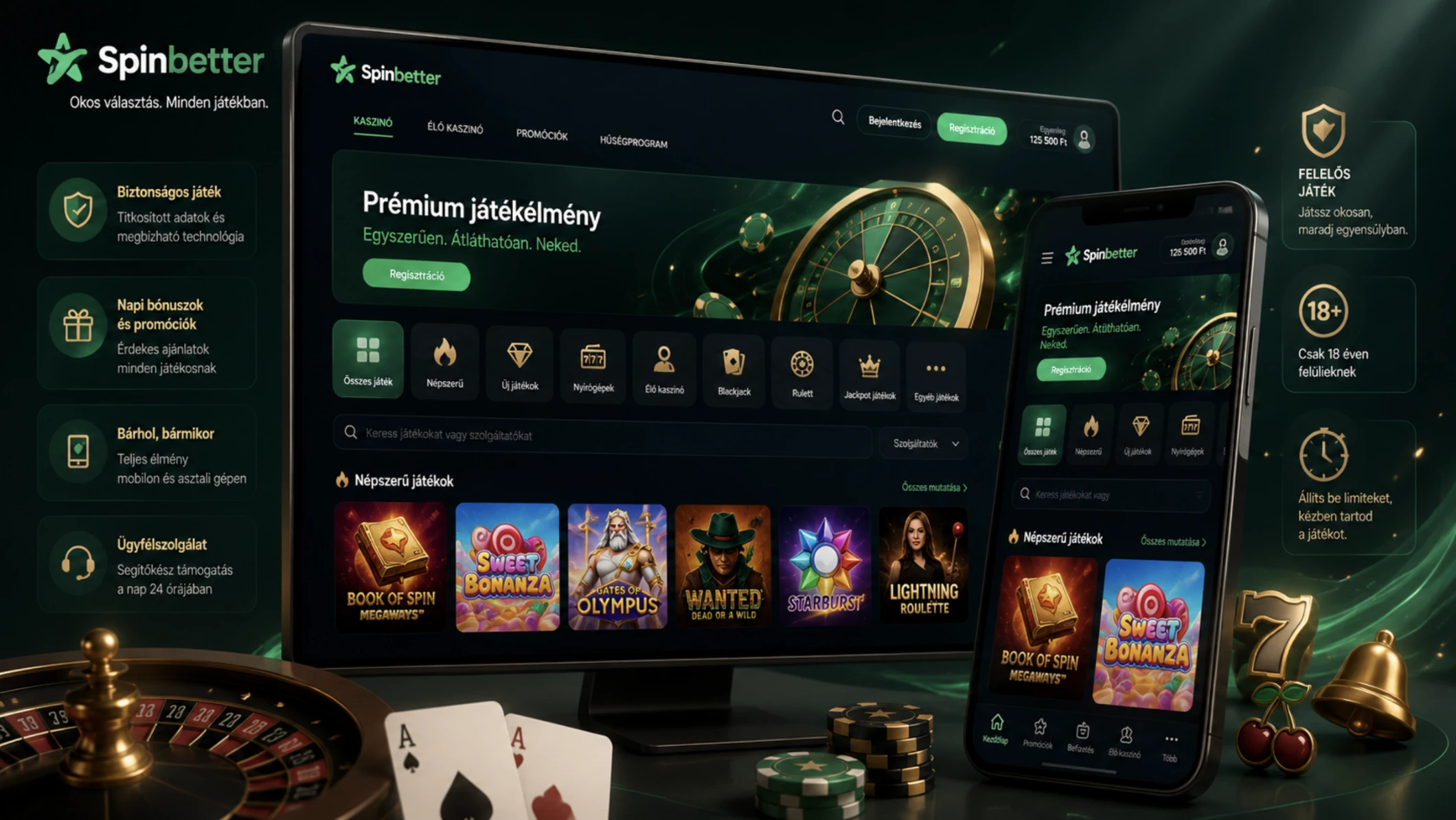 Spinbetter áttekintés: személyes benyomások egy modern online játékfelületről