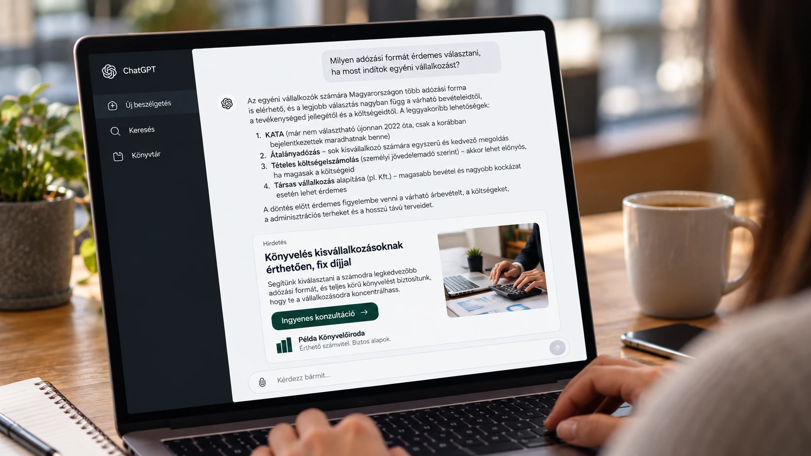 ChatGPT hirdetés: érd el a vásárlóidat AI-ban is